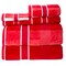 Hastings Home 6 Piece Bathroom Towel Set- Luxurious Spa Quality 100 Percent Cotton Machine Washable (Red/Burgundy) 367382ZBN - alternate 3